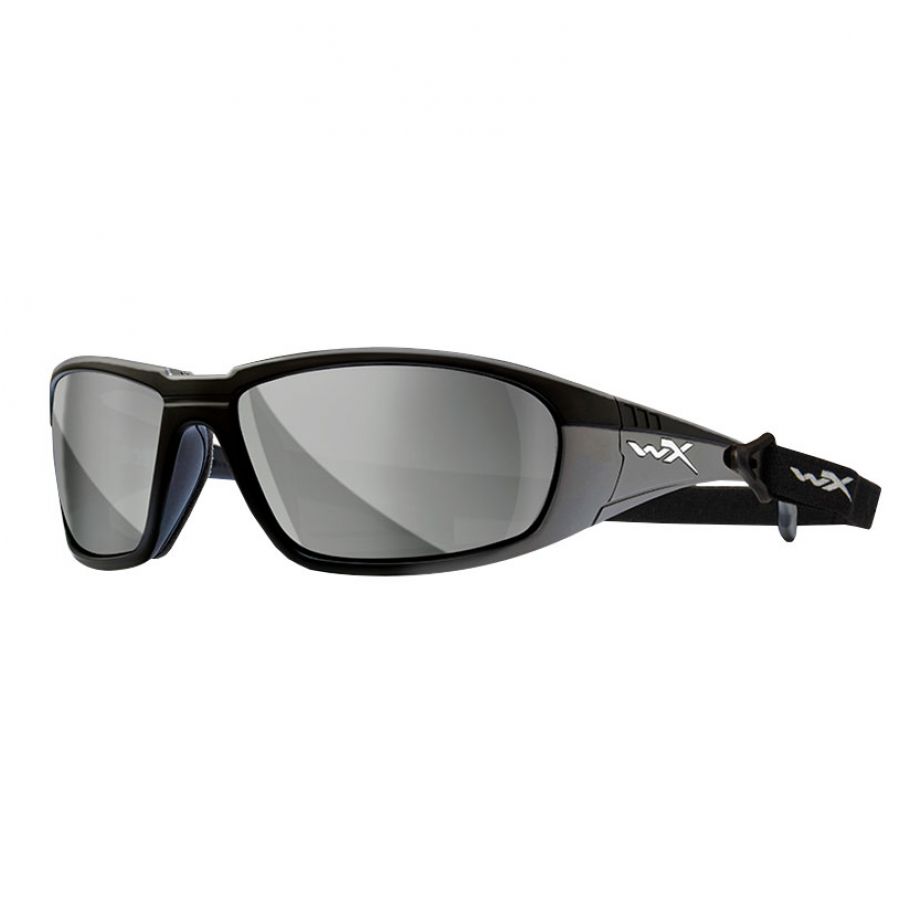 Wiley X Boss glasses grey silver flash, black frames 2/7