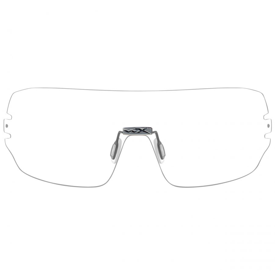 Wiley X Detection clear replacement glasses with nose. 1/2