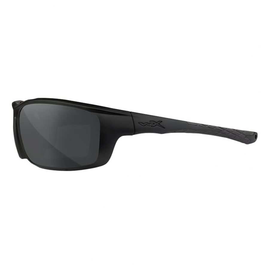 Wiley X Grid smoke grey glasses, black frames 3/7