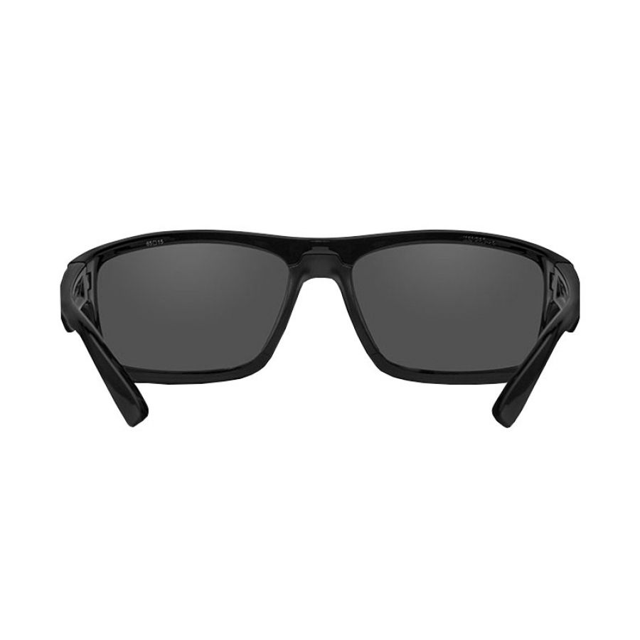 Wiley X Peak ACPEA06 grey, black-rimmed glasses. 3/5