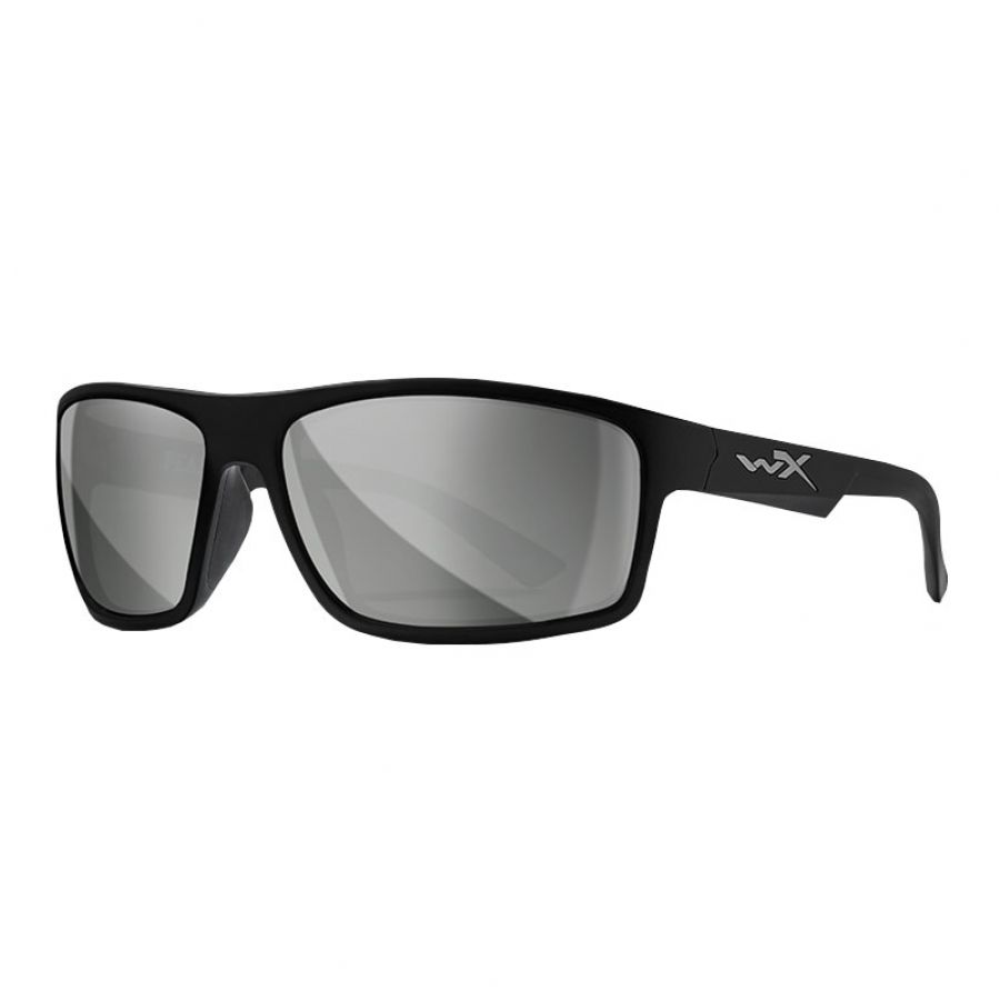 Wiley X Peak ACPEA06 grey, black-rimmed glasses. 2/5