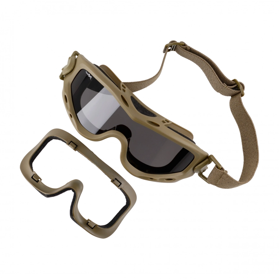 Wiley X Spear SP293T smoke/clear/rust goggles 4/9