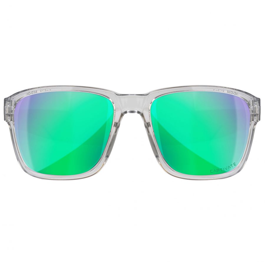Wiley X Trek AC6TRK07 captivate green mirr glasses 1/4