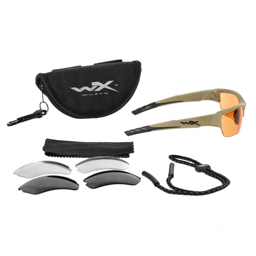 Wiley X Valor 2.5 glasses CHVAL06T gr/cl/l.rust 4/4