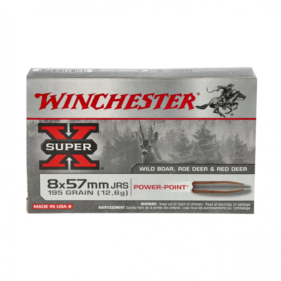 Winchester cal. 8x57 JRS SuperX 195 gr ammunition 3/4