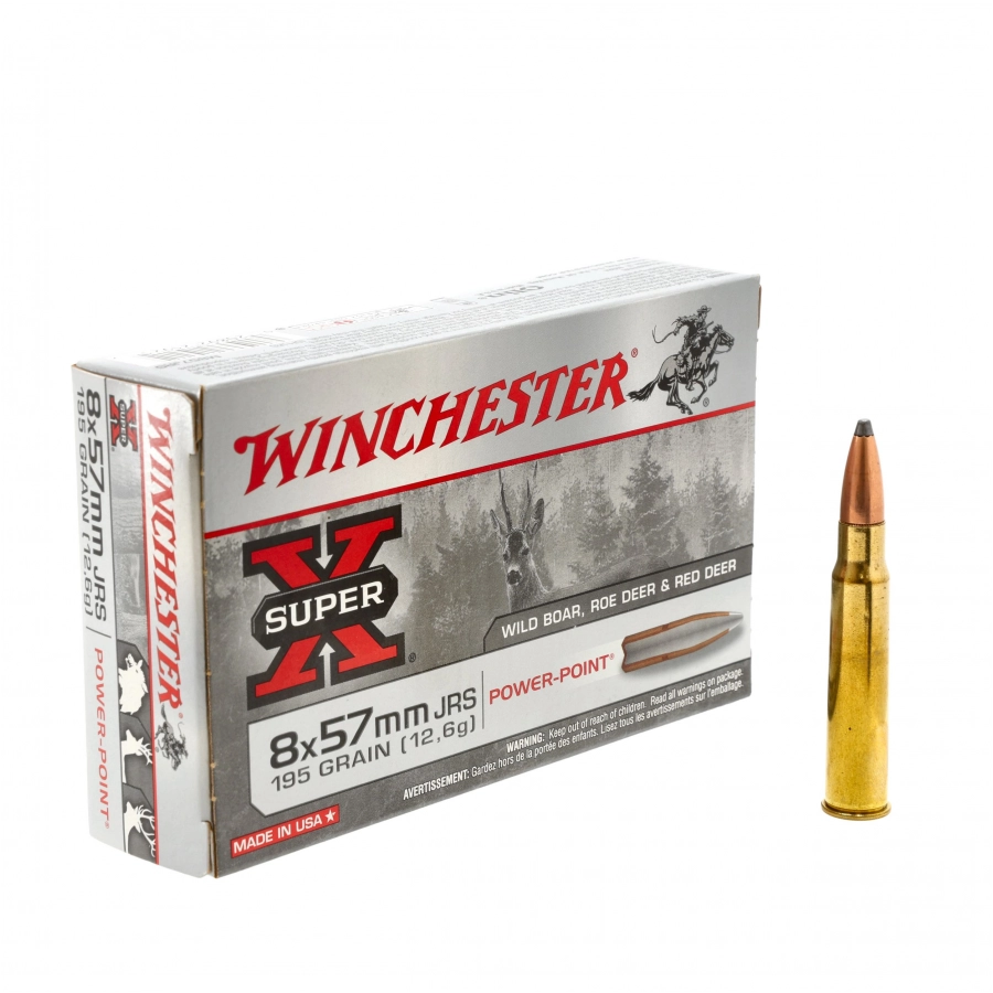 Winchester cal. 8x57 JRS SuperX 195 gr ammunition 1/4