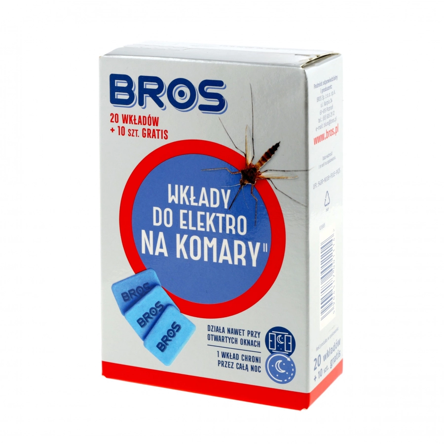 Wkłady Bros do urządzenia elektro 20 szt. kompatybilne z odstraszaczami Nitecore 1/2