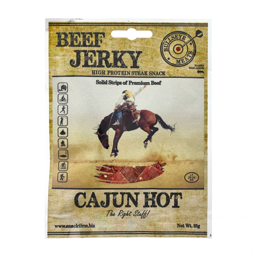 Wołowina Beef Jerky Cajun Hot 25 g 1/2