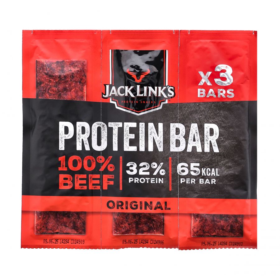 Wołowina suszona Jack Link's Protein Bar klasyczna 22,5 g 3-pak 1/2