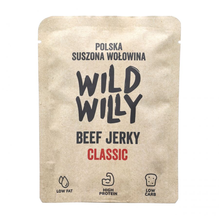 Wołowina suszona Wild Willy klasyczna 30 g 1/2