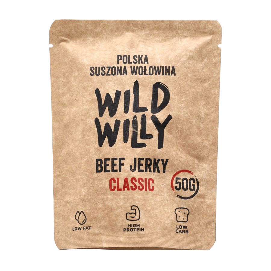 Wołowina suszona Wild Willy klasyczna 50 g 1/2