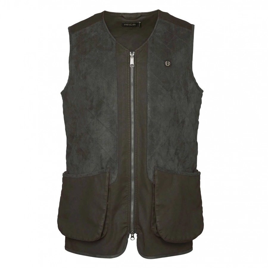 Women's Chevalier Dogsport Leather Vest Brown 1/6