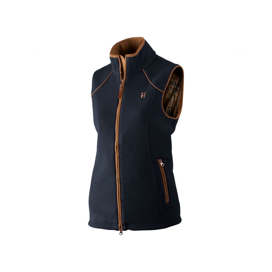 Women's Härkila Sandhem fleece vest navy blue 1/4