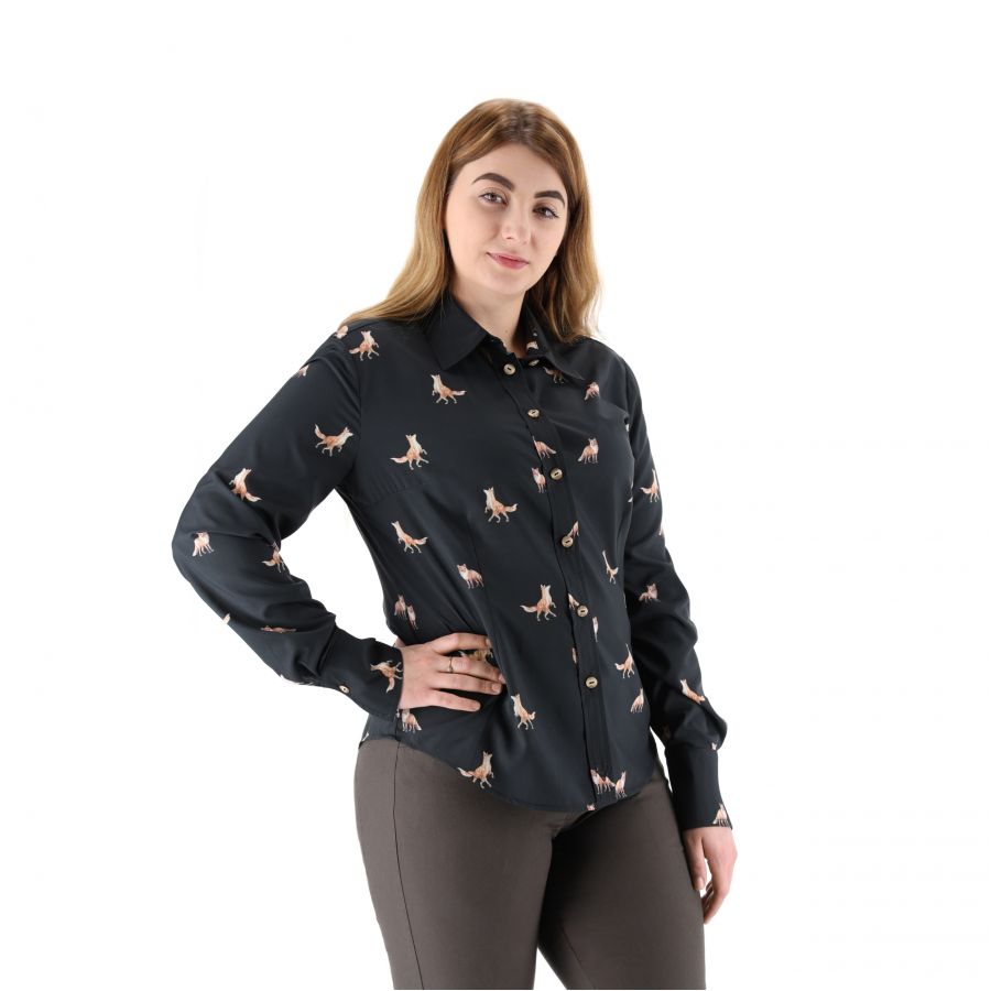 Women's shirt Troydeer silka fox black 1/4