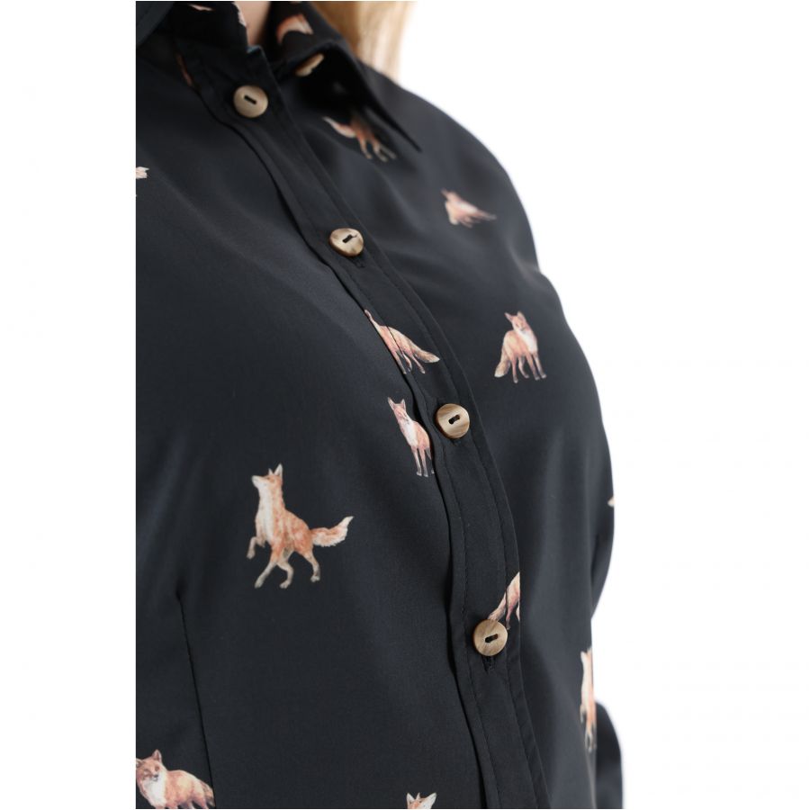 Women's shirt Troydeer silka fox black 3/4