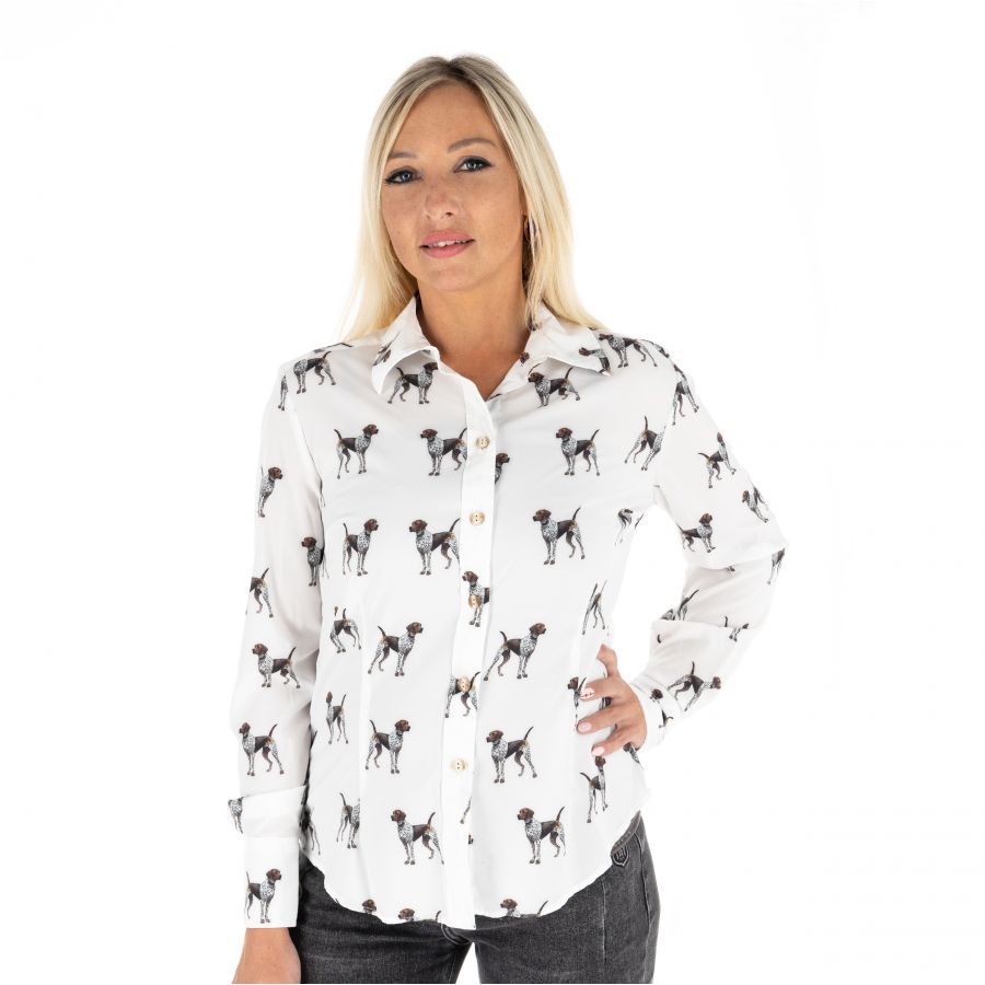 Women's shirt Troydeer silka gelding white 1/5