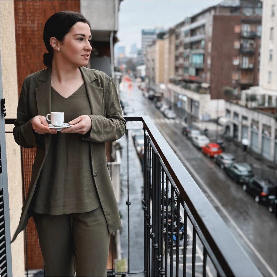 Women's Taurus Linen Jacket 3/3