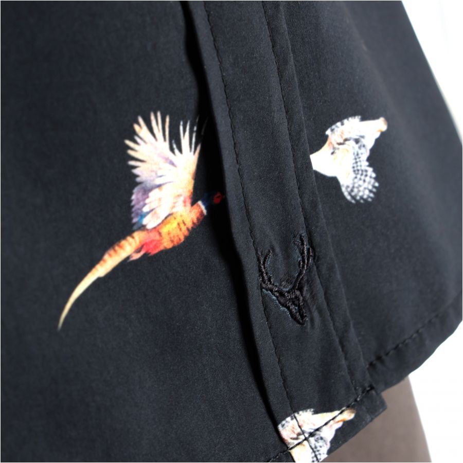 Women's Troydeer silk shirt pheasant black 4/4