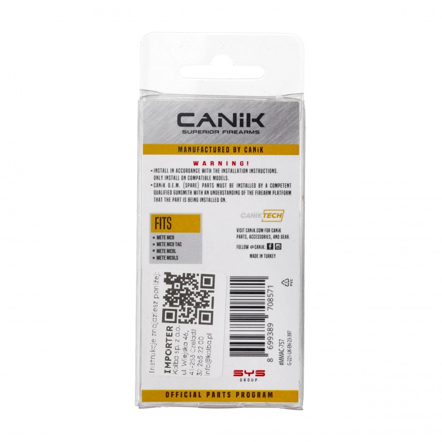 Zatrzask magazynka do pistoletu Canik METE MC9 MMAC-757 4/4