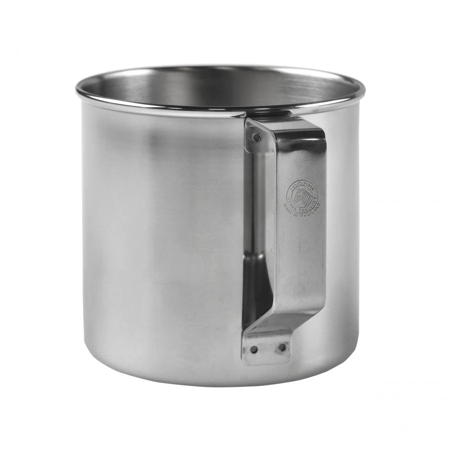 Zebra Thailand 10 cm steel mug with lid 3/3