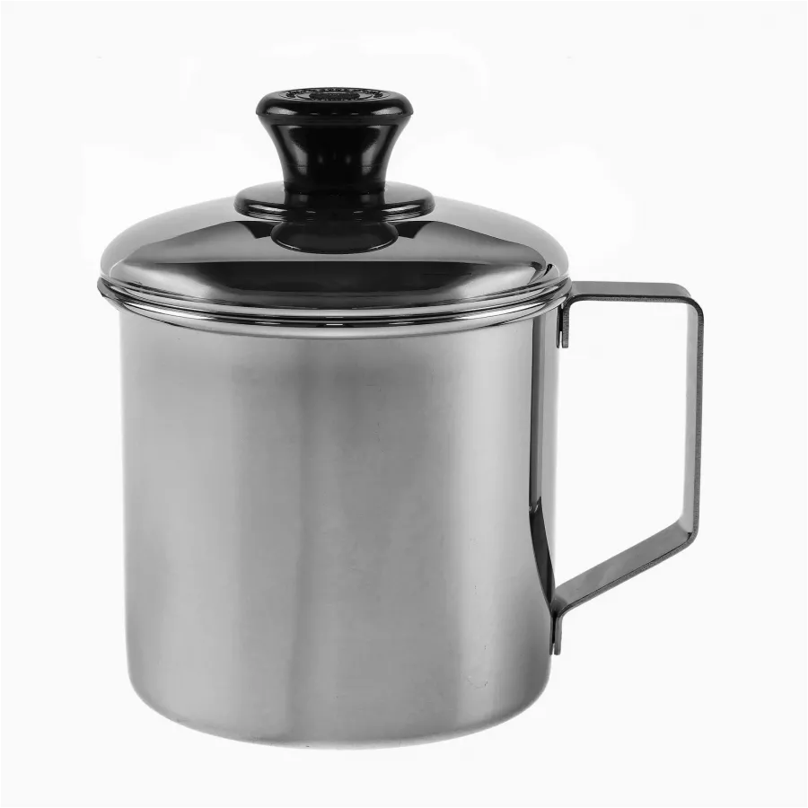 Zebra Thailand 9 cm steel mug with lid 1/3