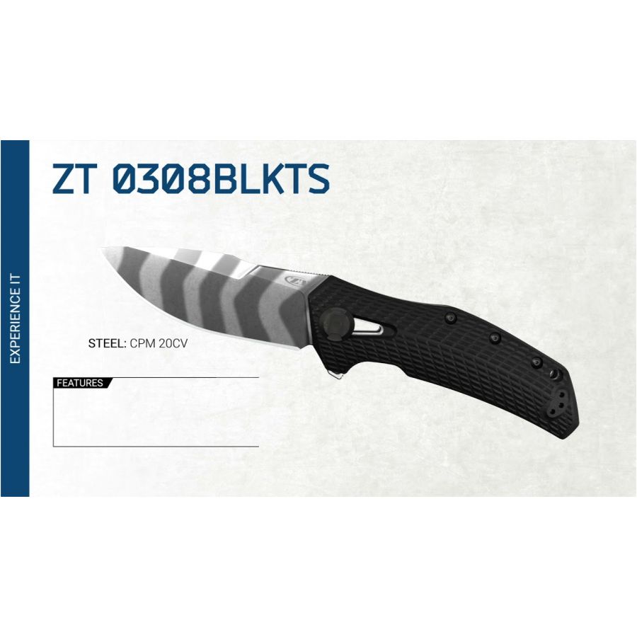 Zero Tolerance Folding Knife ZT 0308BLKTS 3/3