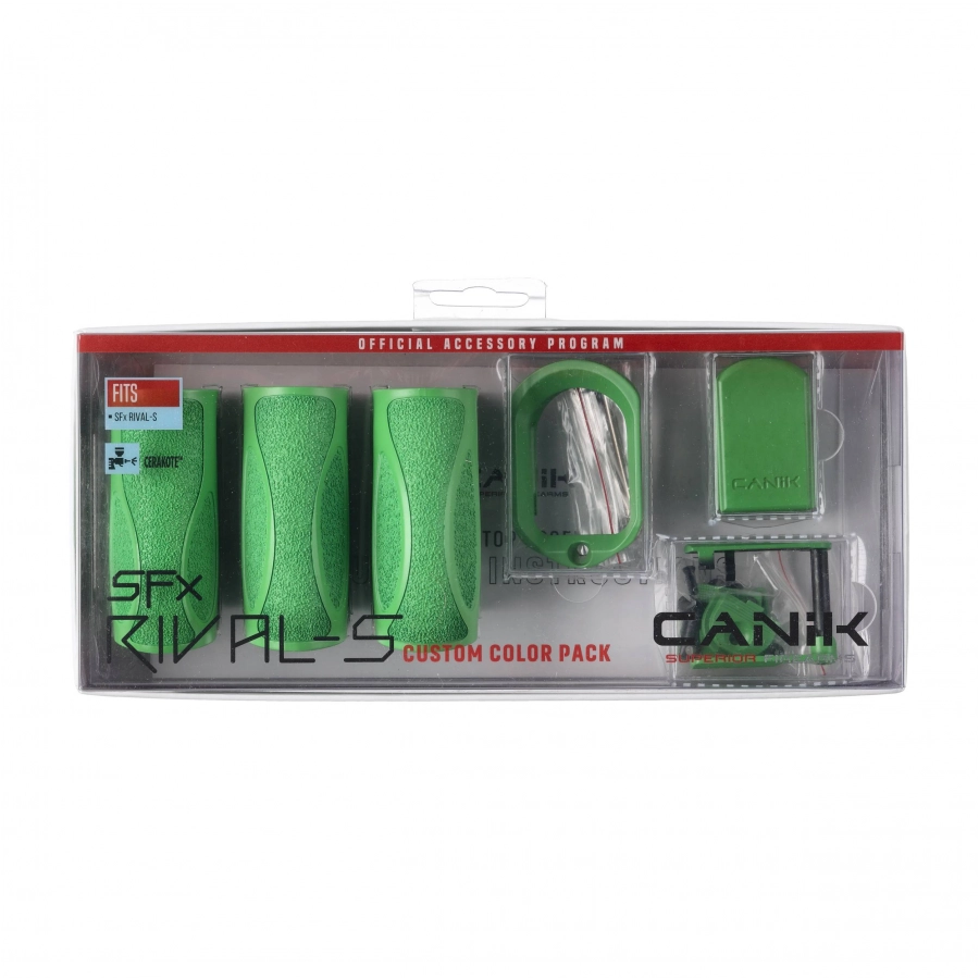 Zestaw akcesoriów Custom Color Pack do pistoletu Canik SFx Rival-S zielony 1/4