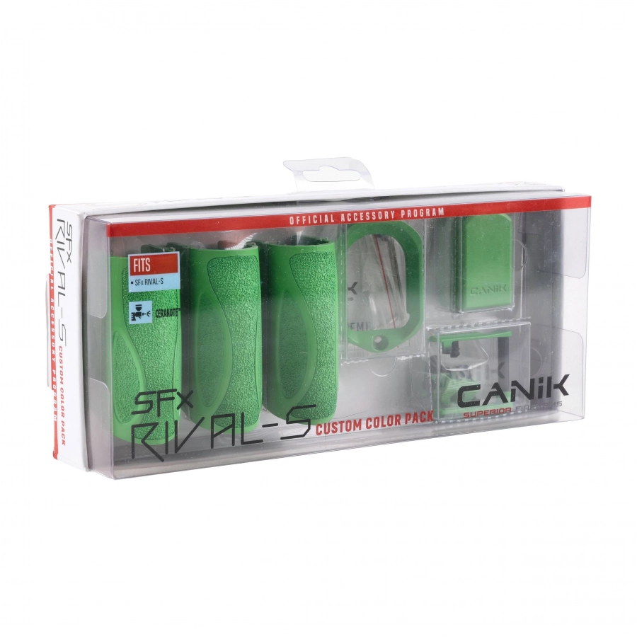 Zestaw akcesoriów Custom Color Pack do pistoletu Canik SFx Rival-S zielony 3/4