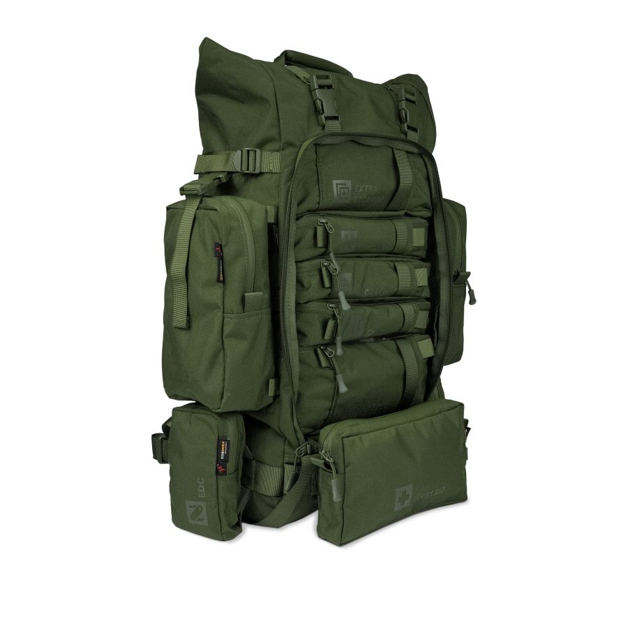 Zestaw awaryjny Help Bag Max plecak ewakuacyjny z wyposażeniem, zielony 1/25