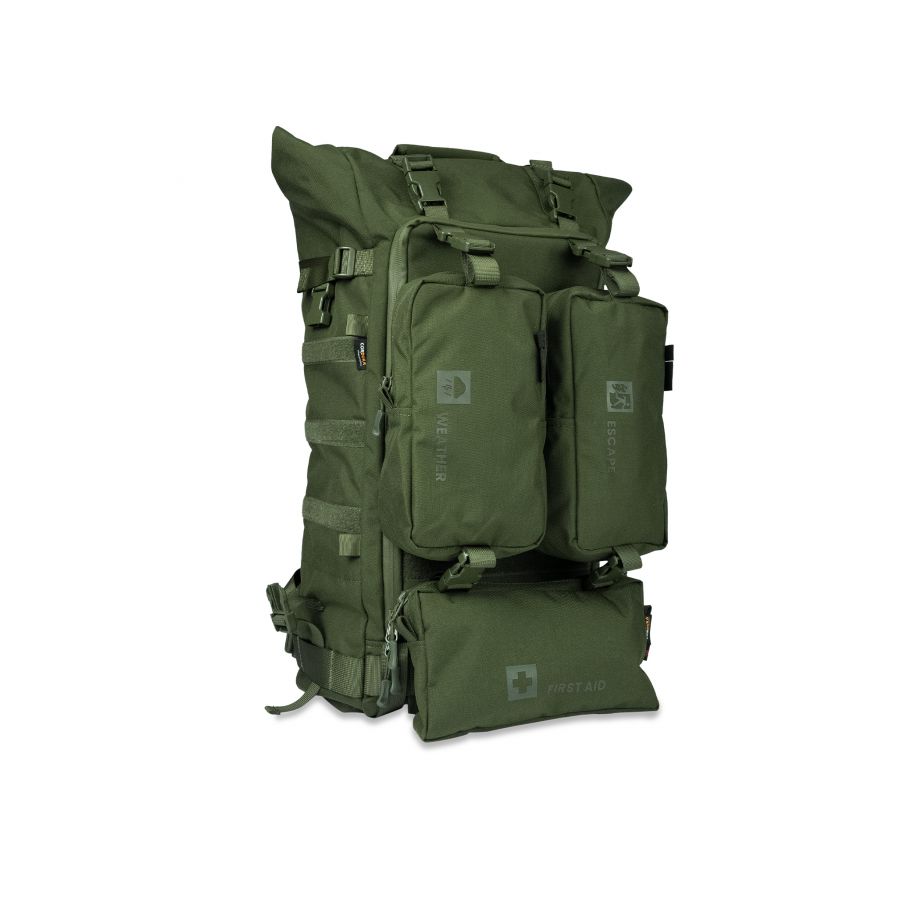 Zestaw awaryjny Help Bag Max plecak ewakuacyjny z wyposażeniem, zielony 4/25