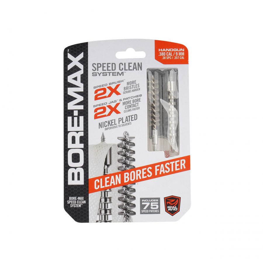 Zestaw do czyszczenia broni Real Avid Bore Max Speed Clean System .380/9 mm/.38 SPC/.357 AVBMSET9MM 4/5