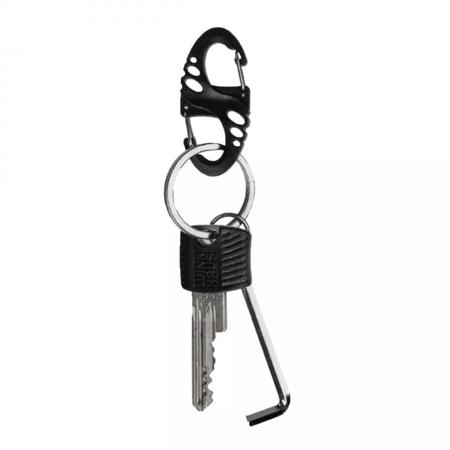 Zestaw karabińczyków Mil-Tec S-Hook czarne 10 szt. 2/2