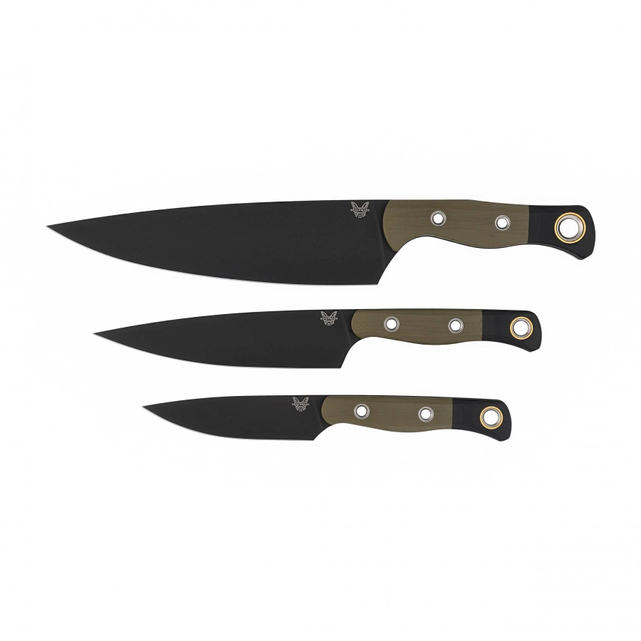 Zestaw noży kuchennych Benchmade Custom 4000BK-01 3-częściowy 1/4