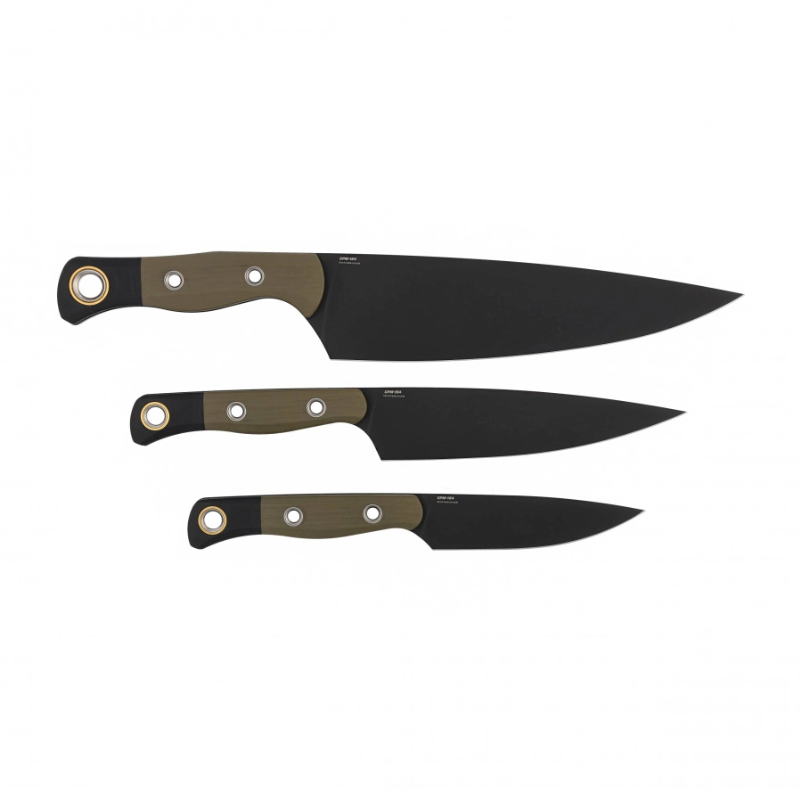 Zestaw noży kuchennych Benchmade Custom 4000BK-01 3-częściowy 2/4