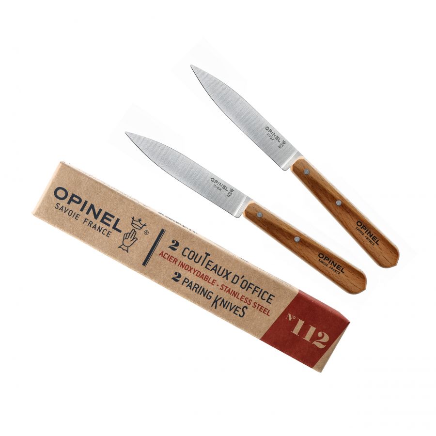 Zestaw noży kuchennych Opinel 112 Paring Knife natural 2 szt. 4/5