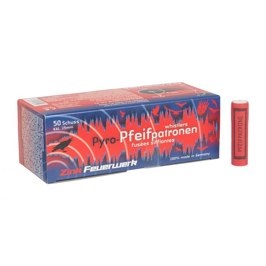 Zink Feuerwerk Pyro Pfeif 50 pistol ray. 1/3