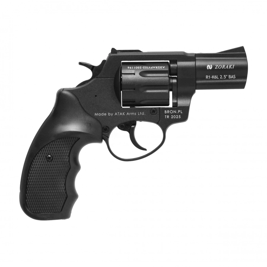 Zoraki R1-K6L BAS 2.5" black bang revolver 2/12