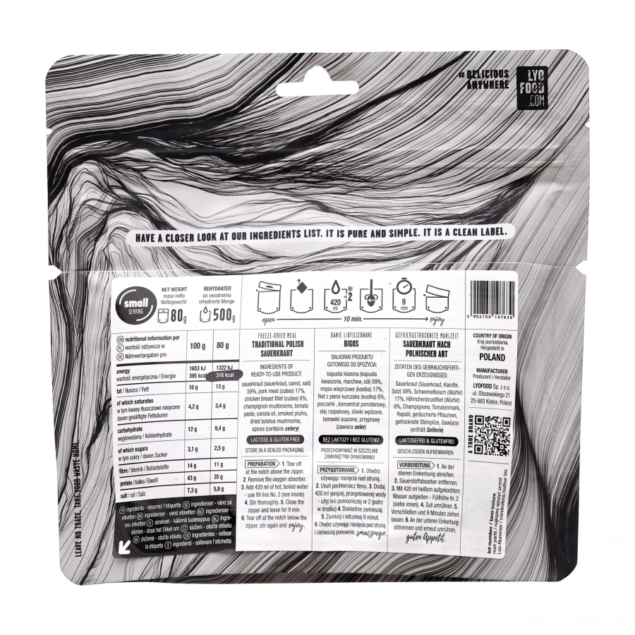 Żywność liofilizowana LYOFOOD Bigos 500 g 2/3