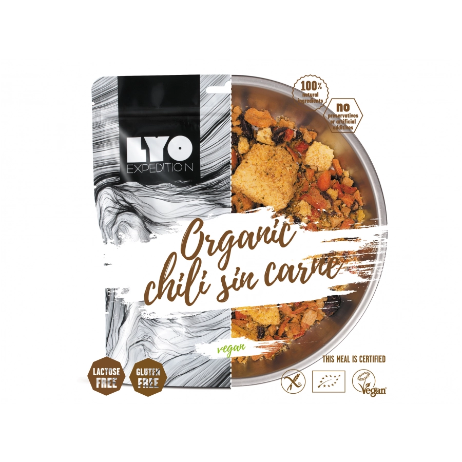 Żywność liofilizowana LYOFOOD Eko Chili sin carne z polentą 370 g 1/4