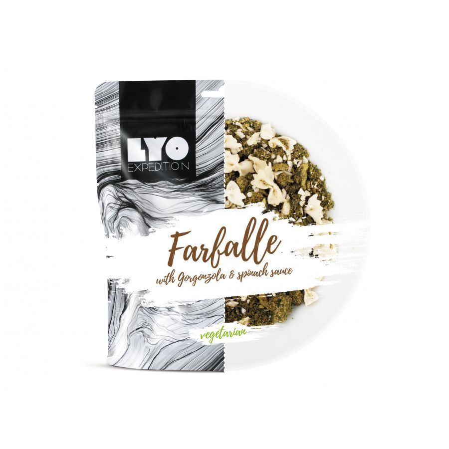 Żywność liofilizowana LyoFood Farfalle szpinakowo - serowe 500 g 1/3