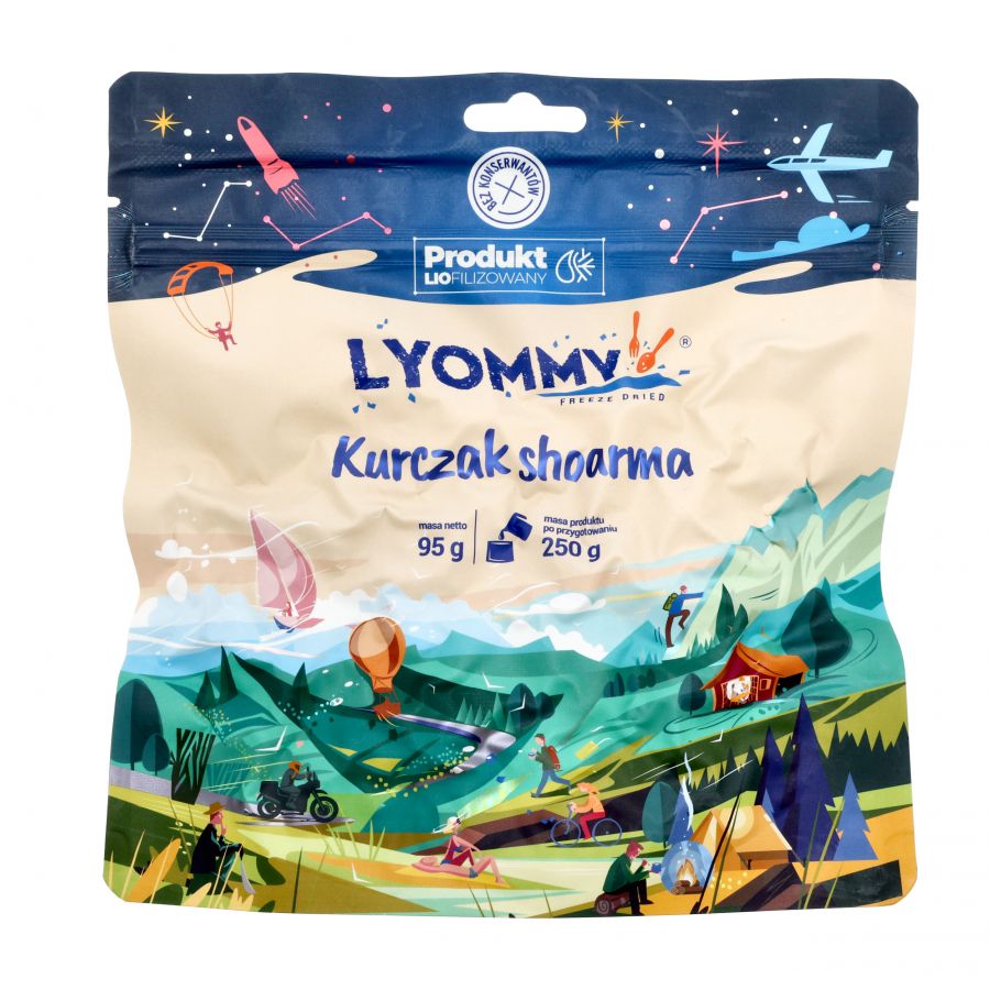Żywność liofilizowana Lyommy Kurczak shoarma 250 g 1/2