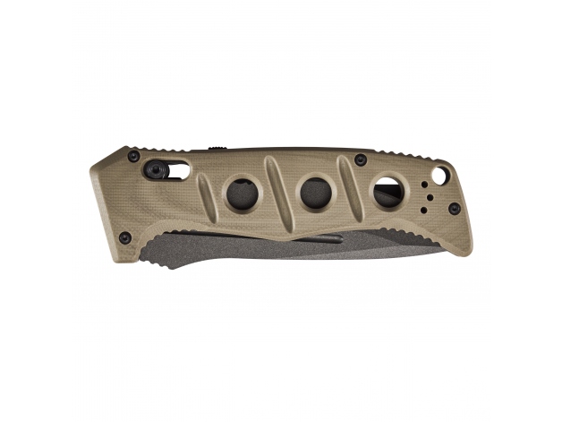 Benchmade Knives: 2750GY-3 Adamas Auto - Sand G-10 - CPM CruWear - Tungsten  Gray Cerakote