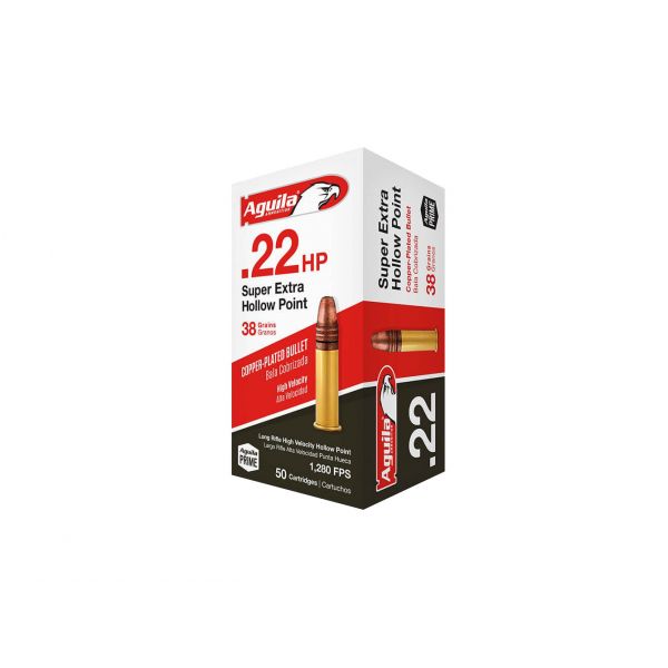 Aguila .22 LR Super Extra HV HP 2.59g ammunition