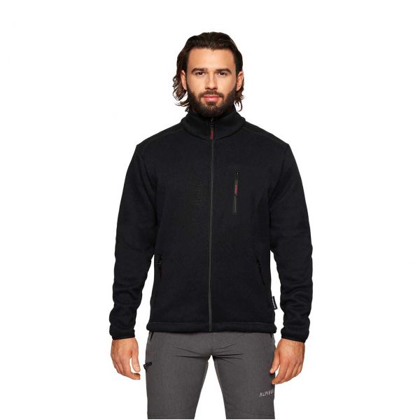 Alpinus men's fleece sweatshirt Svene black