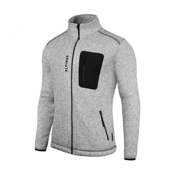 Alpinus Svene grey men's fleece sweatshirt