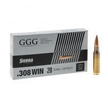 Amunicja GGG kal .308 Win 155 gr Sierra HPBT