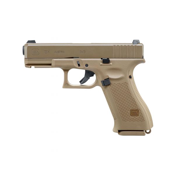 ASG Glock 19X 6 mm coyote gas replica pistol