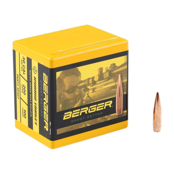 Berger bullet cal .30 Hyb Tar 13.0 g/200gr 100pcs