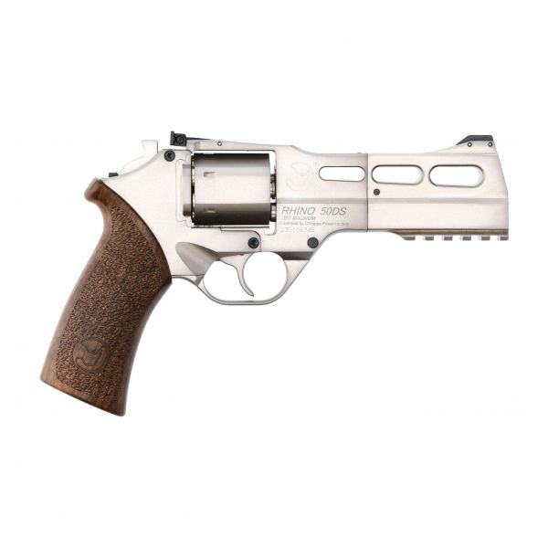 Black Ops Rhino 50DS 4.5mm silver air gun revolver