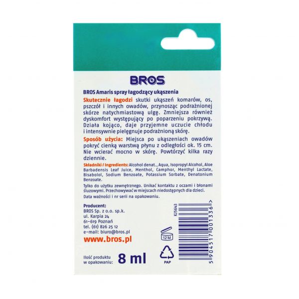 Bros Amaris bite soothing spray 8 ml